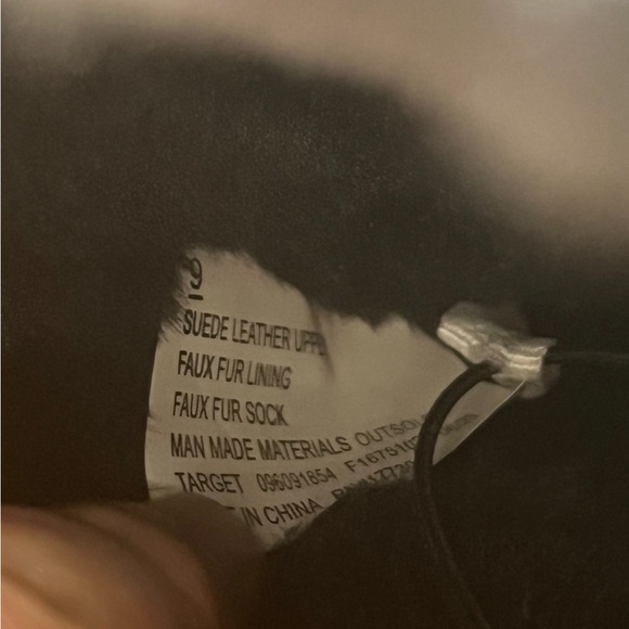 Universal Thread Black Suede Leather Boots• Women’s Size 9• New - Picture 9 of 9